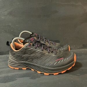 Lowa Amplux Running Shoes Womens Size 8 Black and Orange Sneakers